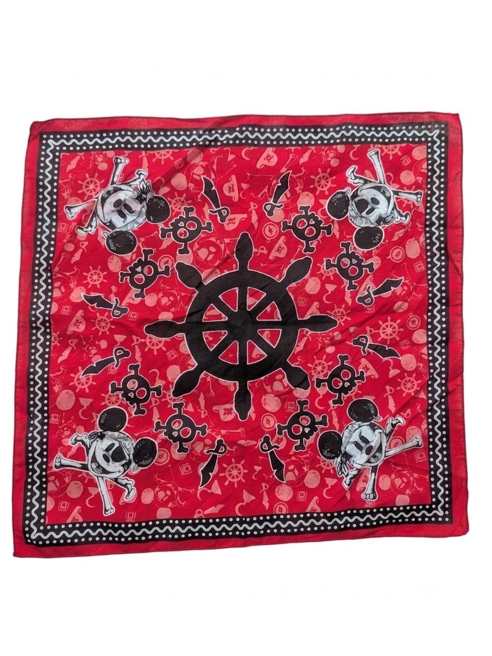 Disney Mickey Pirate Bandana NWOT